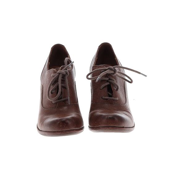 Kork-Ease Korkease Boot Booties Lace Up Victorian Edwardian Leather Chunky Wedge - Picture 2 of 10